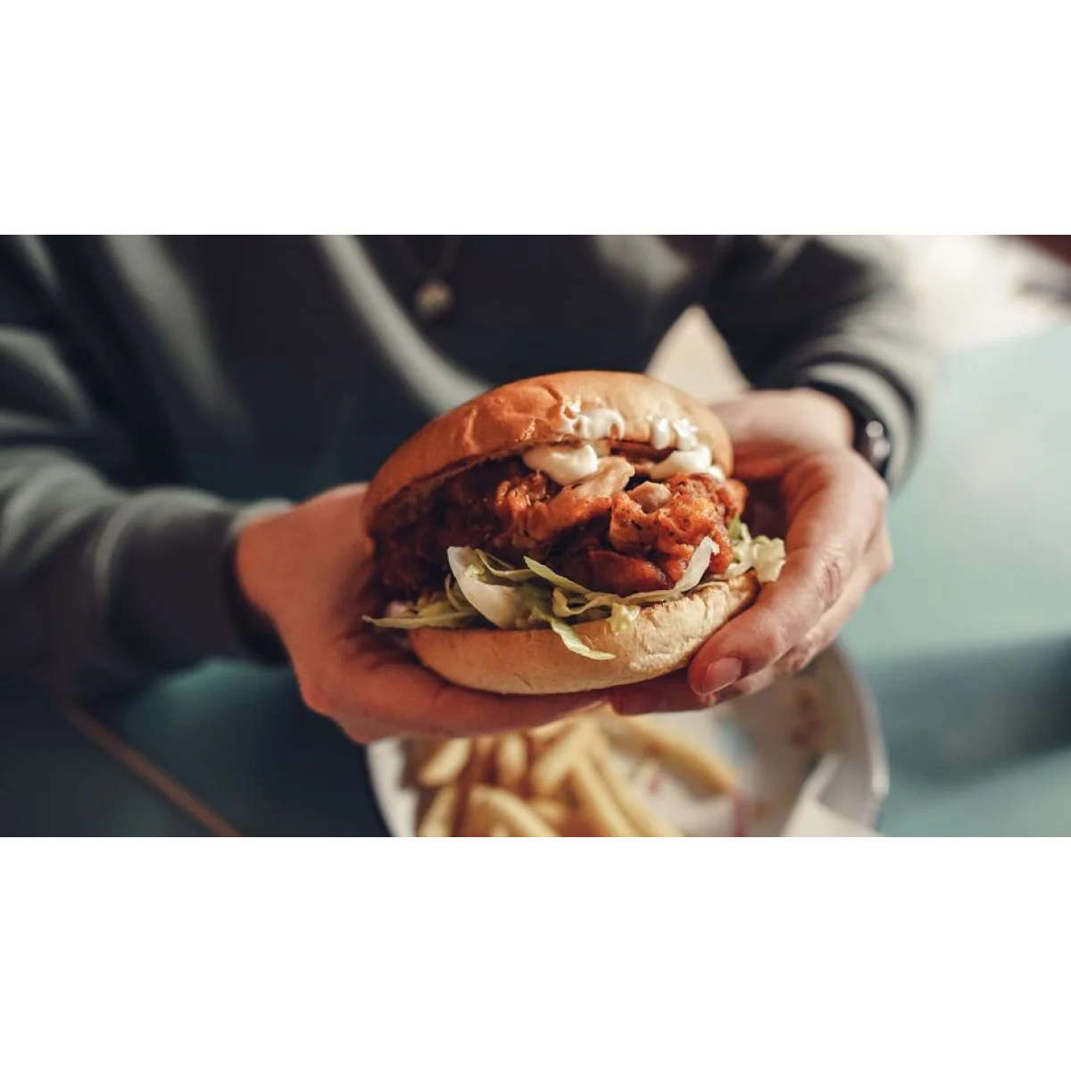 Double Beef & BBQ Sauce Burger